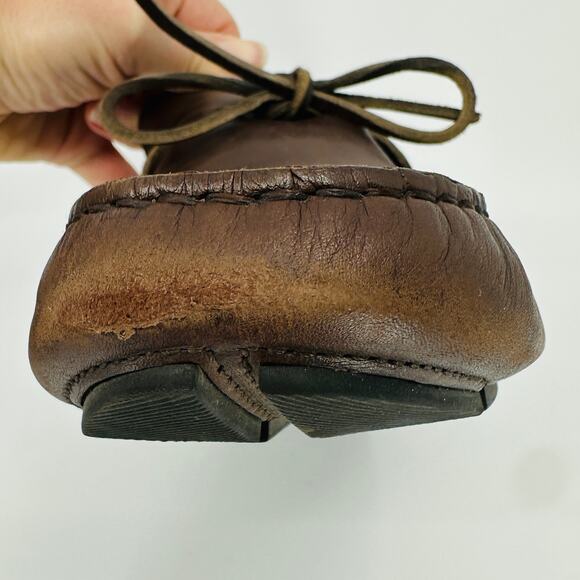 J. Crew Men\'s Kenton Brown Italian Leather Driving Moccasins AJ906 Size 11.5 main image 7